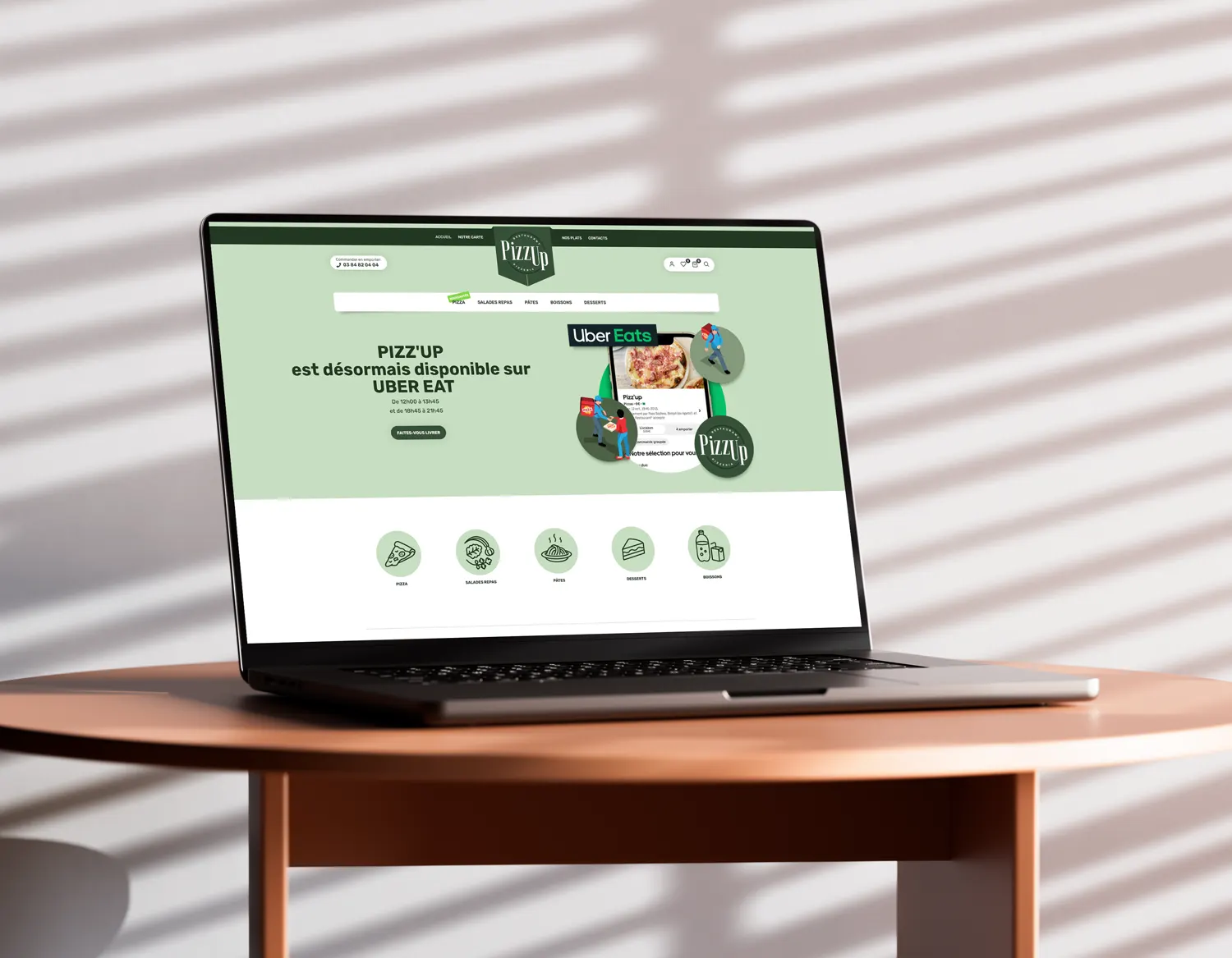 Pizzup - site e-commerce Capsicom