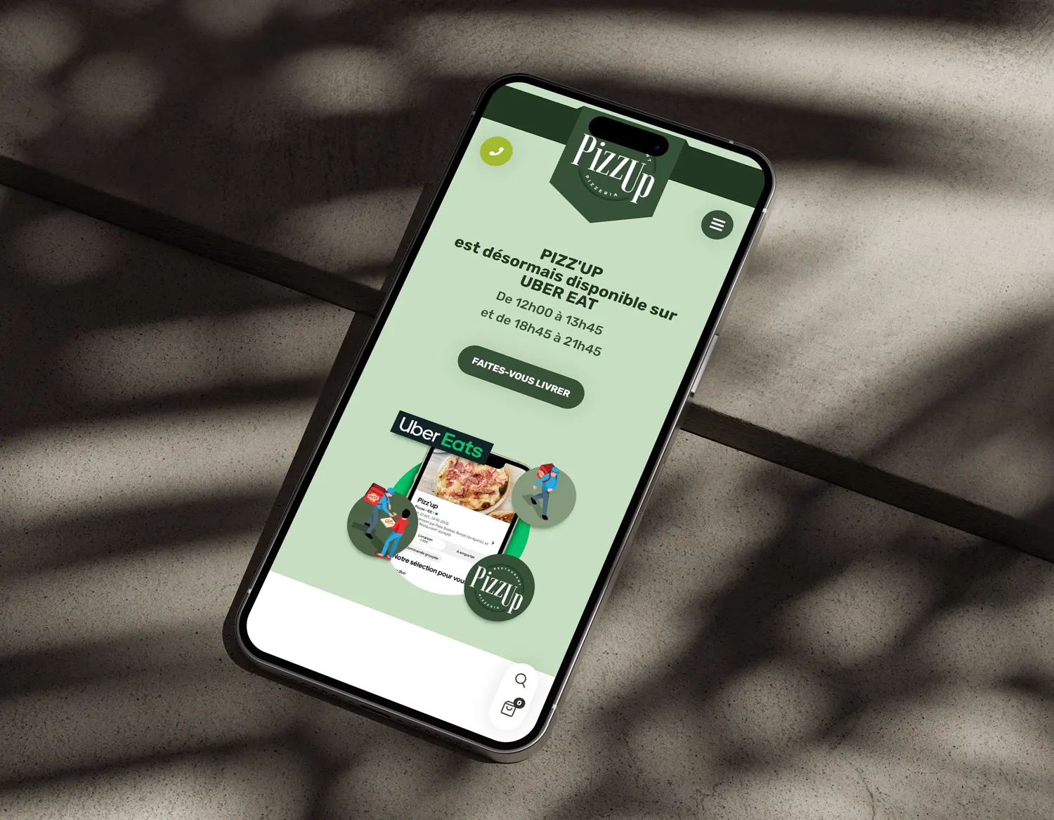Pizzup - site e-commerce Capsicom