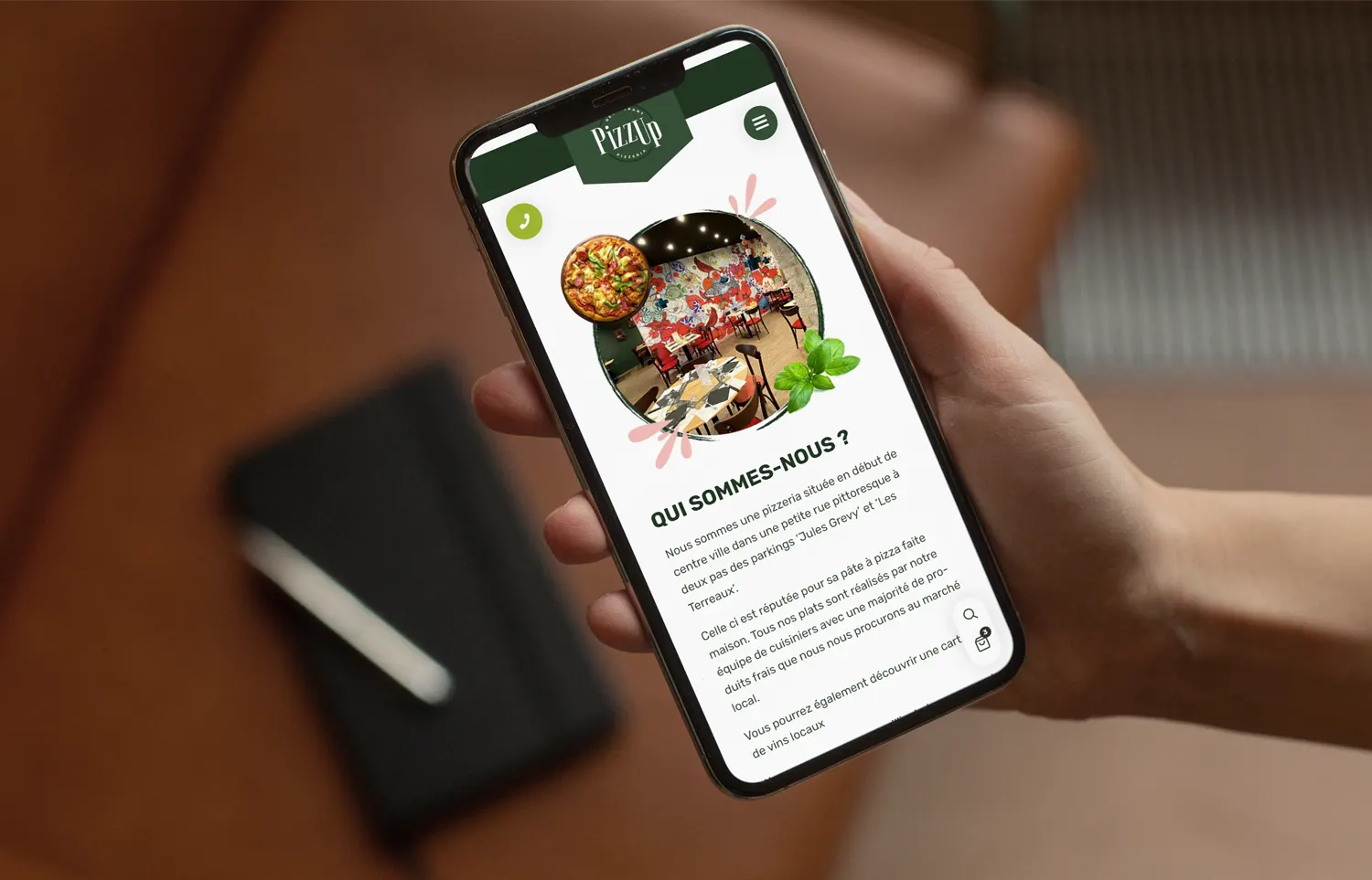 Pizzup - site e-commerce Capsicom